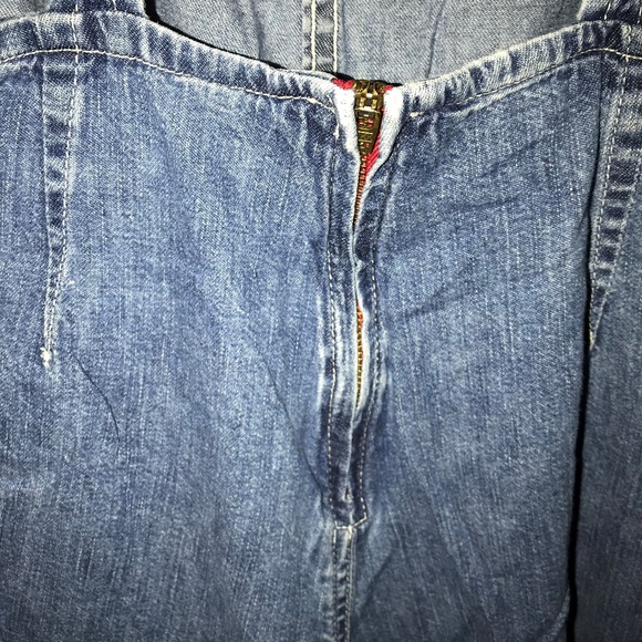 Hard Tail Denim Overall Capris - Picture 4 of 5